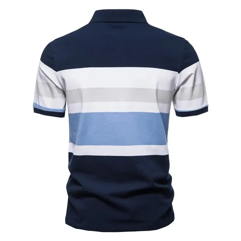 2 Colors!2024 Mens Summer Fashion T-Shirts Lapel Quick drying Anti Pilling Short-sleeved Business Casual Polo Shirts Tee