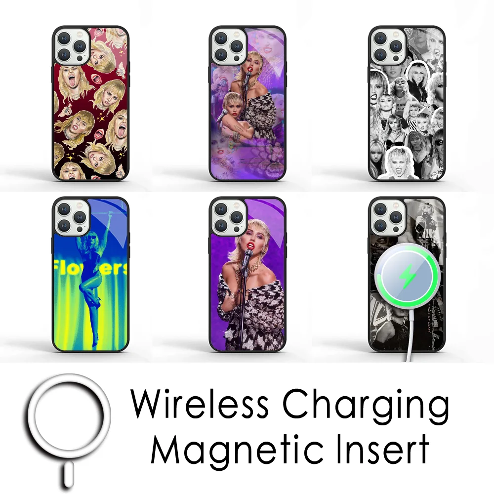 

Miley Cyrus Phone Case For IPhone 16 15 Pro Max Case 14 Plus 13 12 11 Magesafe Magnetic Wireless Charge Cover