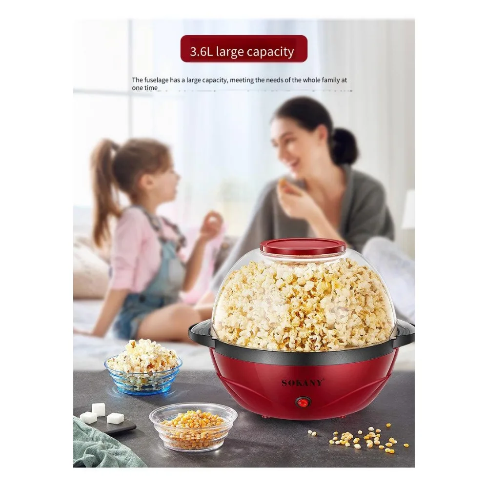 Best-Selling Home Popcorn Maker, Stylish & Convenient for Europe & America, Super Tasty Popcorn