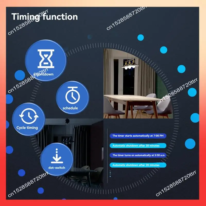 ABNR Tuya Wifi Mtter مفتاح زر ذكي إصدار الاتحاد الأوروبي زر مفتاح الإضاءة العمل مع Alexa/Google Home/Home/Smartthings B