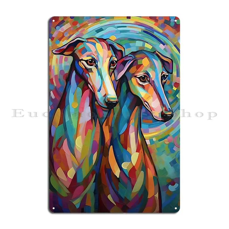 Greyhound Art Dog Lovers Phone Cases And Posters Metal Plaque Poster Home Iron Funny Painting Cinema Tin Sign Poster