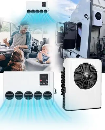 

12V DC Air Conditioner 1800W Low Noise Split AC for RV, Truck, Bus, Excavator, Trailer - Classic