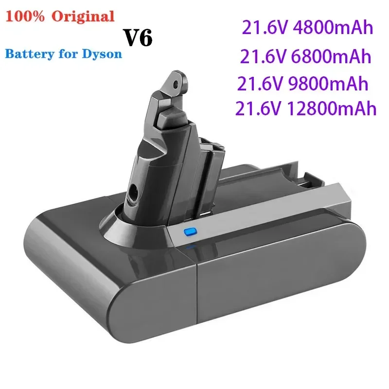 V6 21.6V12800Ah ForDyson battery replacement DC62 DC59 DC58 SV03 SV04 SV09 Animal motor head Slim absolute vacuum battery