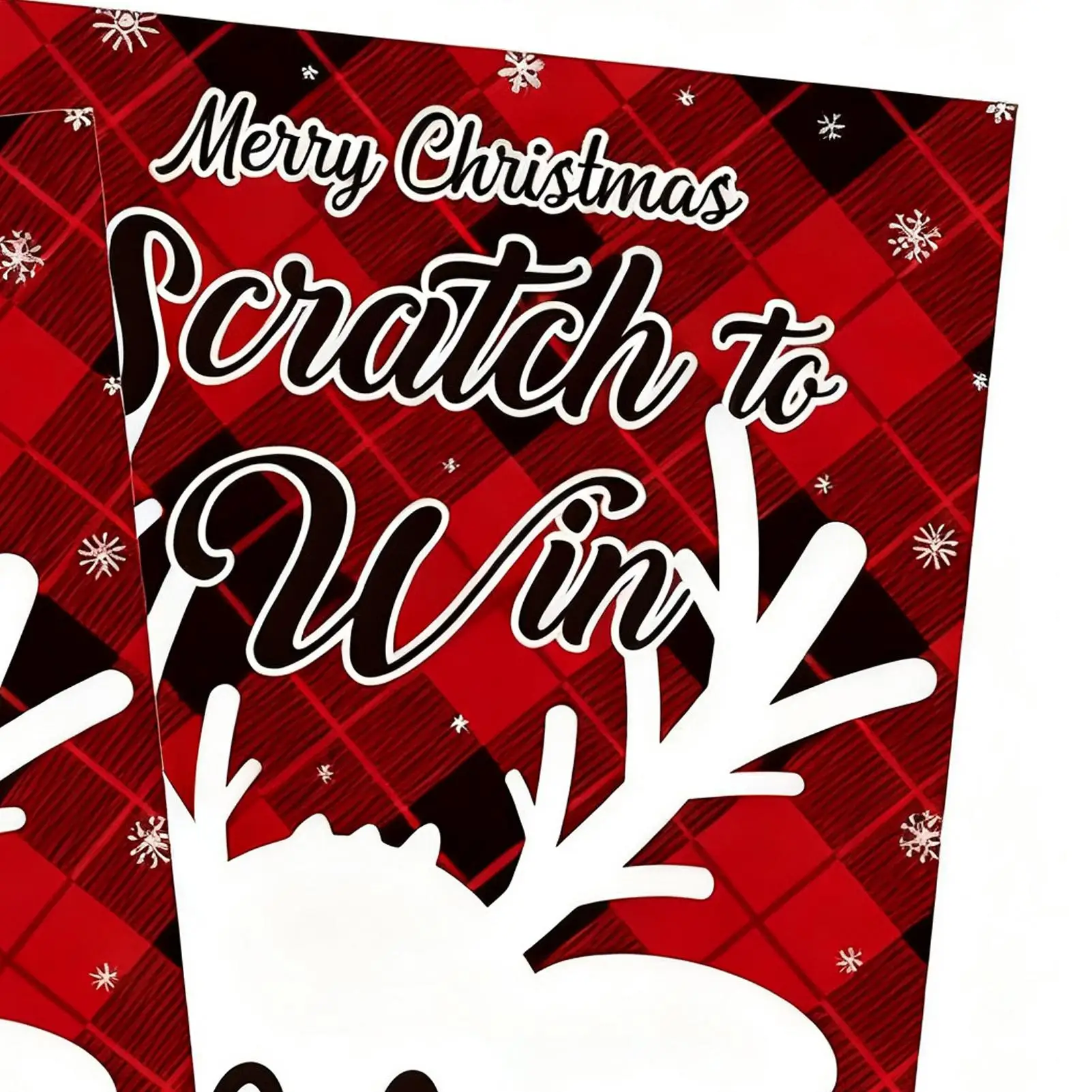 عيد ميلاد سعيد خدش بطاقة الألعاب 36 قطعة عطلة سعيد خدش بطاقة الرنة اليانصيب بطاقة لزينة عيد الميلاد #4