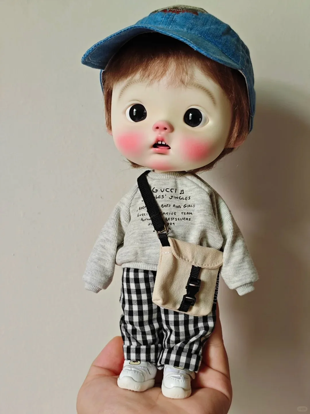 DaMeng Bjd Doll 1/6 rourou full set nude doll Spot QbabyBig Head Smile Resin Ball Jointed Art Toy Dolls for Girls