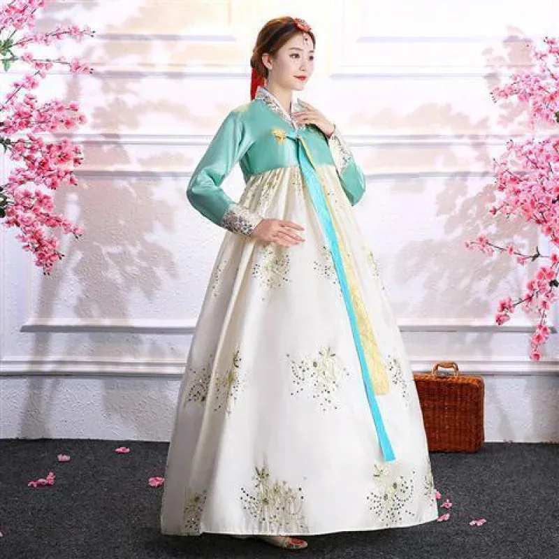 

New Hanbok ancient dress Traditional female court dress Korean performance dance dress