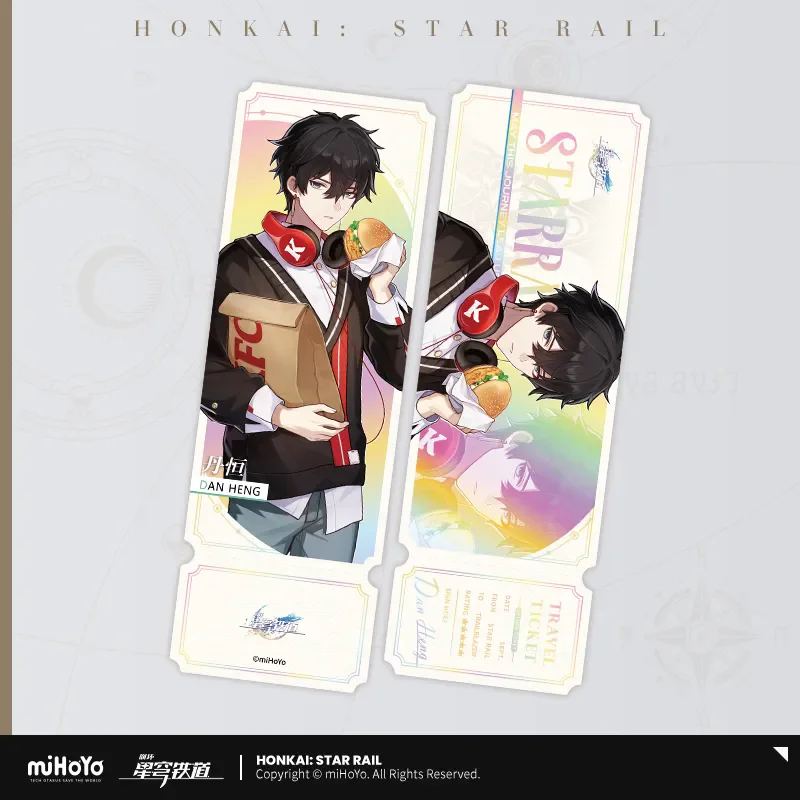 [Genuine] miHoYo Honkai: Star Rail Official Anime Tasty Sailing Series Game Peripherals DIY Collection Laser Ticket Holiday Gift image 5