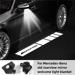 2PCS is suitable for the welcome light of Mercedes-Benz old C-class A B S E W204 W213 GLA LED rearview mirror projector.