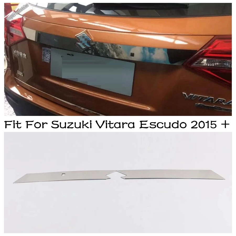 

Rear Trunk Lid Cover Trim Tailgate Strip Back Door Boot Garnish Accessories Styling 1PCS For Suzuki Vitara Escudo 2015 - 2021