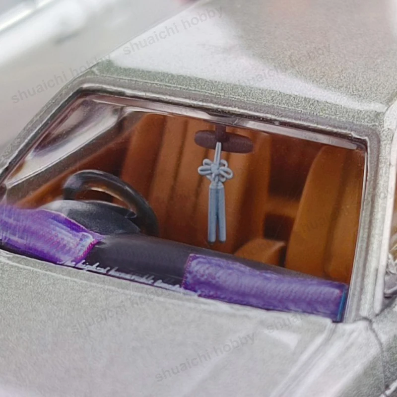 1 шт. 1/64 масштабная модель автомобиля хризантема/вара узел цветок кулон с внутренним зеркалом заднего вида DIY украшения сборные детали