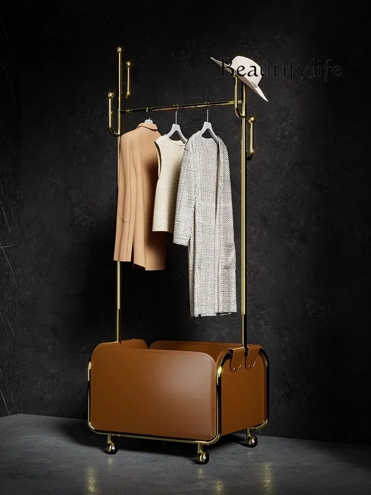 O Coat Racks Are Light And Luxurious, Space-saving, Removable Dirty Clothes Baskets, Multi-functional Bedside Storage Are Styli