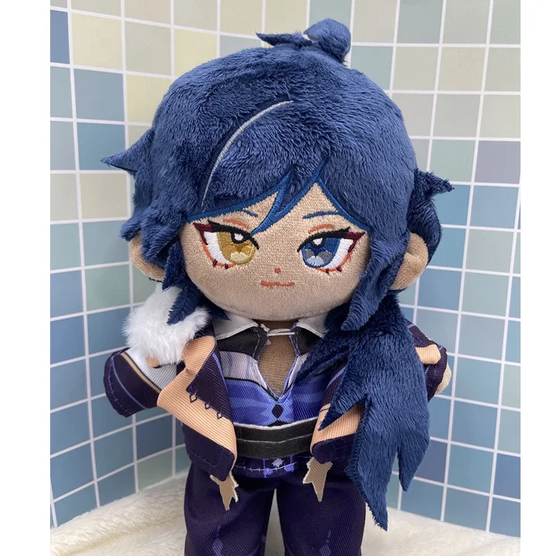 20cm jogo genshin impacto kaeya boneca de pelúcia brinquedo plushies com roupas anime figura dos desenhos animados fantoche coleção presentes para fãs