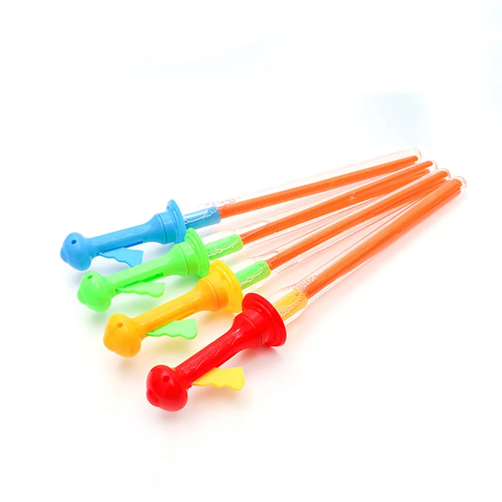 4pcs Funny Bubble Stick Outdoor Playing Bubble Wands Toys Bubble Maker Stick Party Favors for Kids without Bubble Liquid (Random