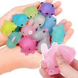 Cute Cartoon Animal Pinch Music Toys Shiny Children's Doll Slow Rebound Release Decompression Toy Adult Office Decoration Gifts