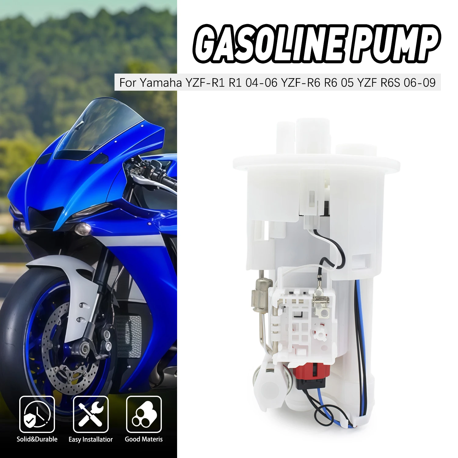 

RR-Motorcycle Fuel Pump Module Assembly For Yamaha YZF-R1 YZF-R6 2009-2016 14B-13907-20-00 14B-13907-00-00 14B-13907-20-00