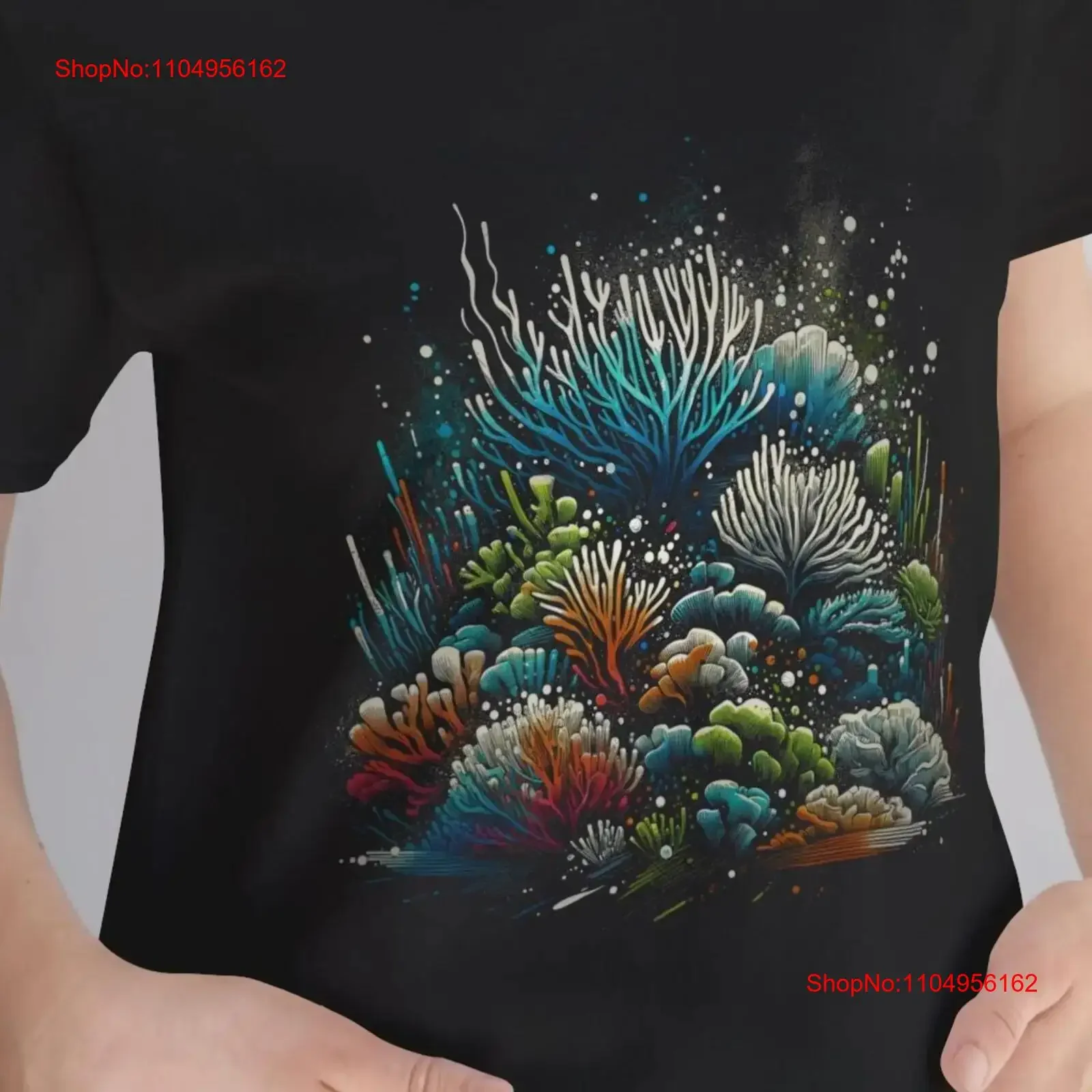 

Coral Reef Japanese T Shirt Nature Aesthetic Apparel Vibrant Oceanic Scene Marine Life Illustration Illustrator Streetwear Nemo