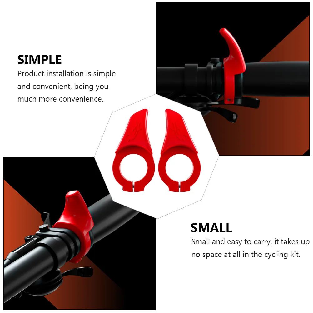 

1Pair Ergonomic Bike Handlebar Thumb Rest Grips Durable Ox Horn Cycling Accessories Bike Thumb Rest Handlebar