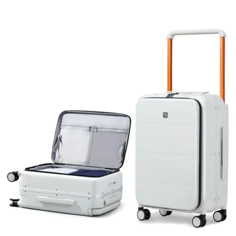 

Top Opening Luggage with Spinner Wheels, Alumum Frame All-PC Hard Shell Suitcase, Trunk Wide Handle Luggage for Travel, TSA Che