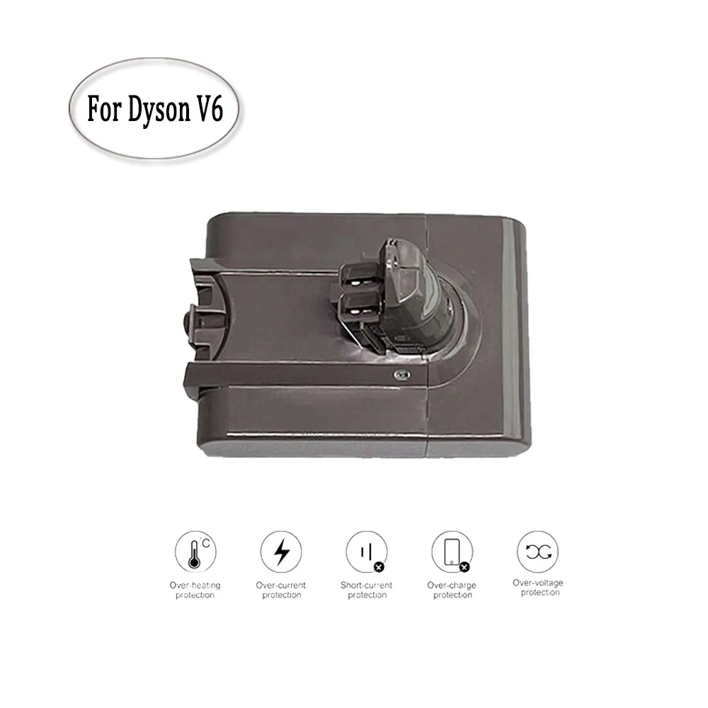 V6 4800、6800、9800、12800mAh Ersatz Batterie für Dyson Absolute Kabel-Freies vakuum Handheld Staubsauger