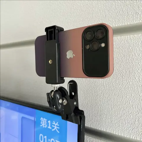 Mini Spring Clip Stand Desktop Phone Stand Live Camera Computer Desktop Makeup Box Phone Stand