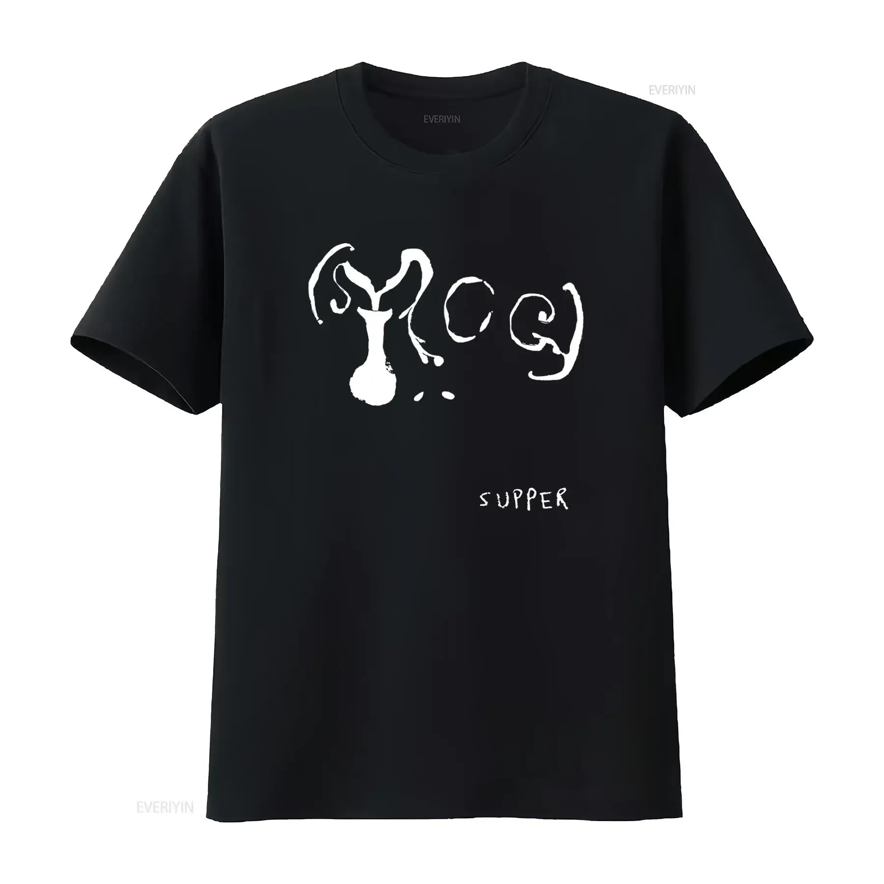 Smog Supper Bill Callahan T Shirt Unique Black and White Design for American Fashion Enthusiasts vintage Washed Breathable