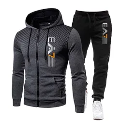 Yeni Moda Eşofman Erkekler Için Hoodie Spor Salonu Giyim Erkekler Koşu Seti Spor Jogger Erkek Eşofman Kış Takım Elbise Spor