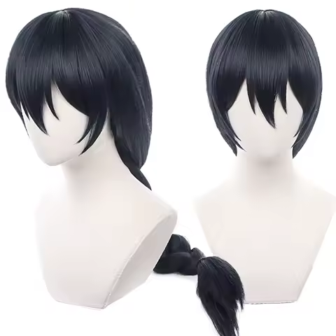 Jujutsu Kaisen Cosplay Amanai Riko wig Anime Black long Braid hair Cosplay Wig for Halloween