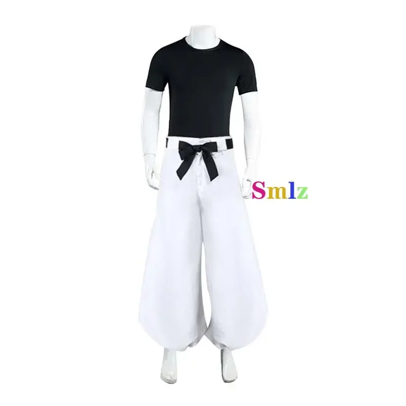 Fushiguro Toji Cosplay Anime Jujutsu Kaisen disfraz para hombre, Top pantalones peluca Halloween Rave fiesta uniforme de combate traje