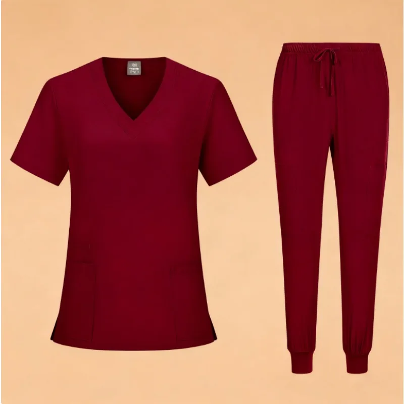 Set Scrub V-Neck - Seragam yang Nyaman & Bernapas untuk Dokter dan Perawat