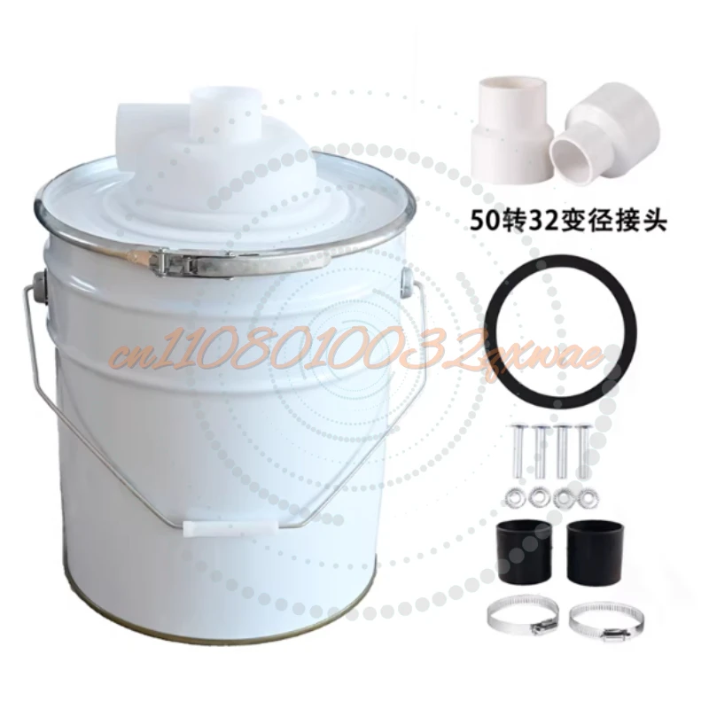 50 Inner Diameter Small Cyclone Separator Dust Collector Putty Powder Grinding Vacuum Cleaner Collection Bucket Dust Removal