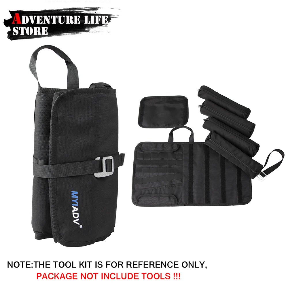 Motorcycle Tool Roll Bag Portable Multifunctio Saddlebags For BMW R1250GS Adventure R1200GS Storage Travel Repair Toolbag F850GS