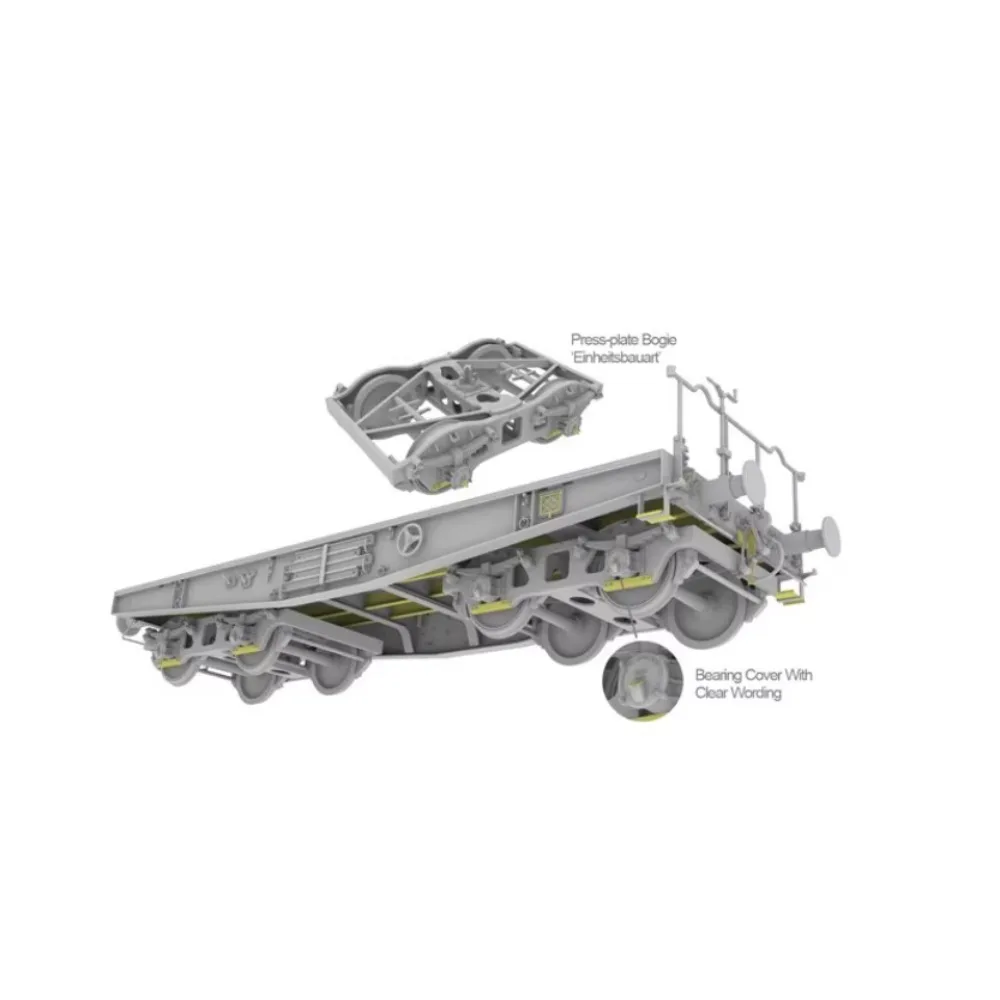 

T-MODEL TK3504 1/35 немецкий 50 тонн тип SSYS София Flatcar Schwerer Platformwagen сборная масштабная модель комплект