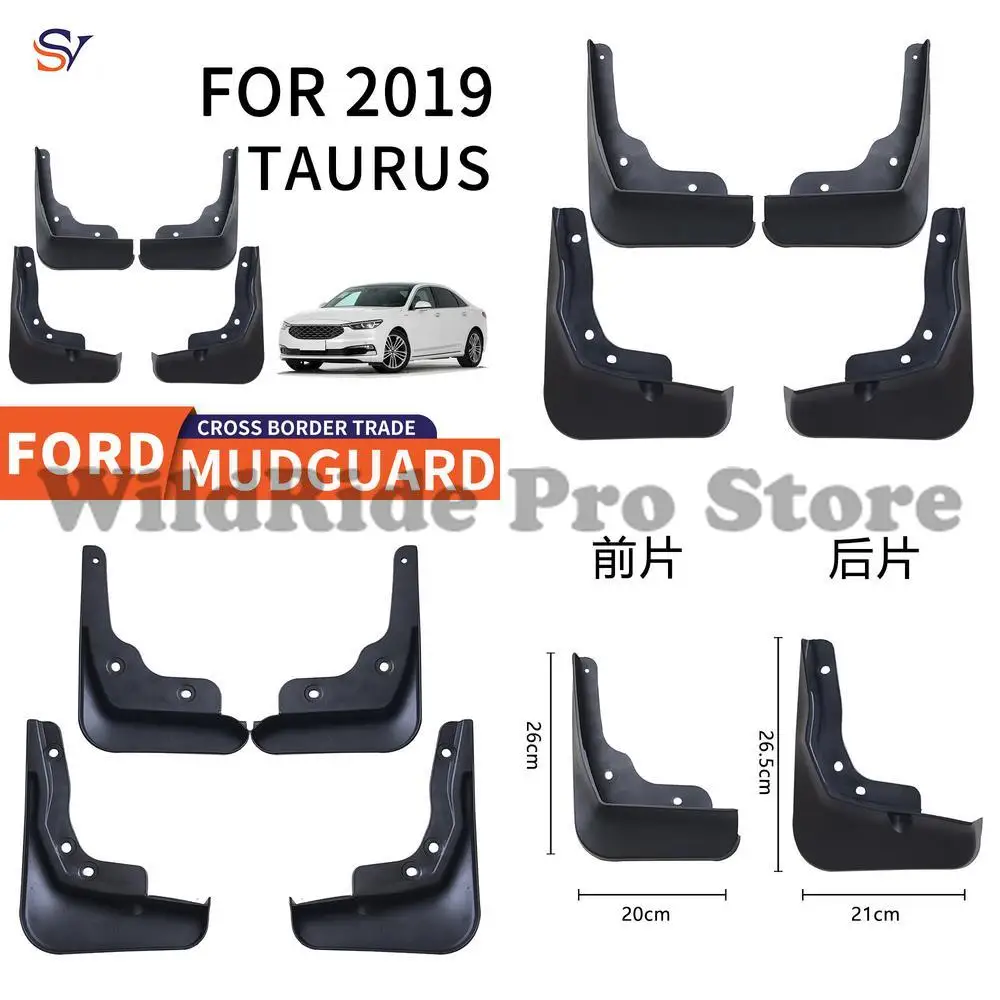 

Front and Rear Fender Flares for 2019 Ford Taurus TAURUS Easy Installation PP Soft Rubber Mud Guards Protection