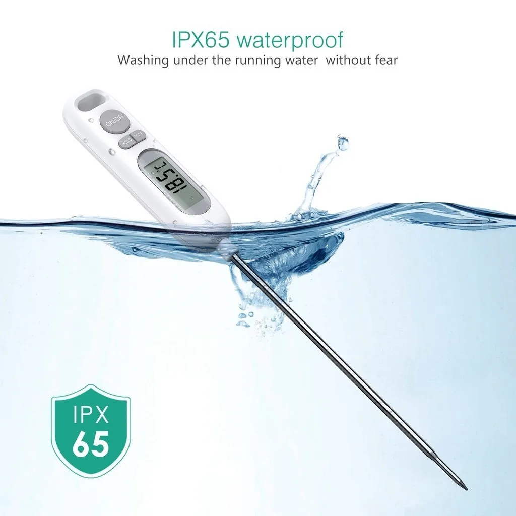 

Водонепроницаемый термометр, Кухонный Термометр, зонд 5,6 дюйма для приготовления пищи/барбекю/выпечки