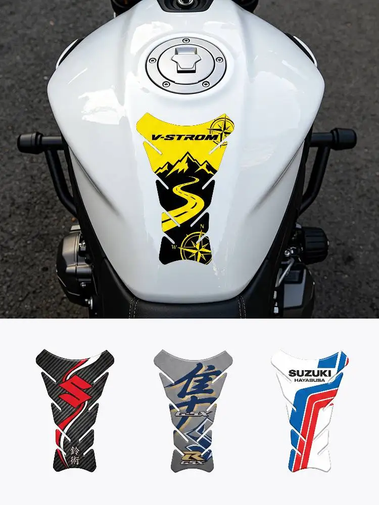 Adesivo Protettivo Universale in PVC per Serbatoio Moto SUZUKI, Protezione Tappo Serbatoio, Stile Racing