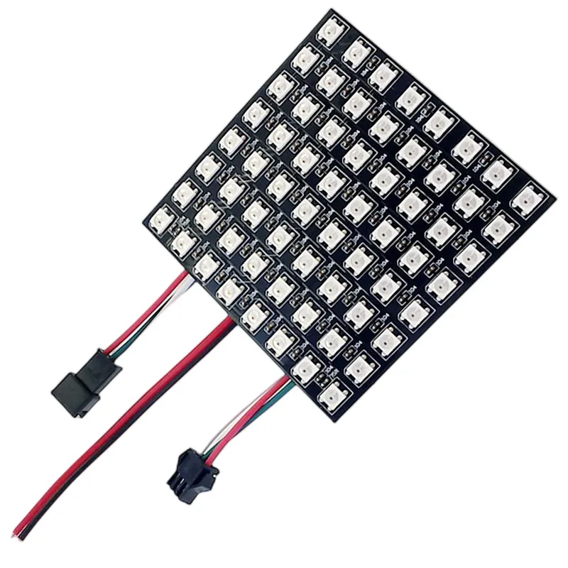 WS2812b Led Panel module 8x8/8x32/16x16 Pixels Individually addressable Full Color Screen LED Heatsink Digital DIY Display Boa