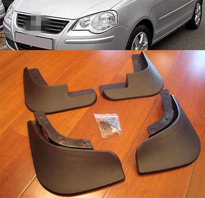 SET FIT FOR POLO MK4 9N3 MUD FLAPS SPLASH GUARD MUDGUARDS