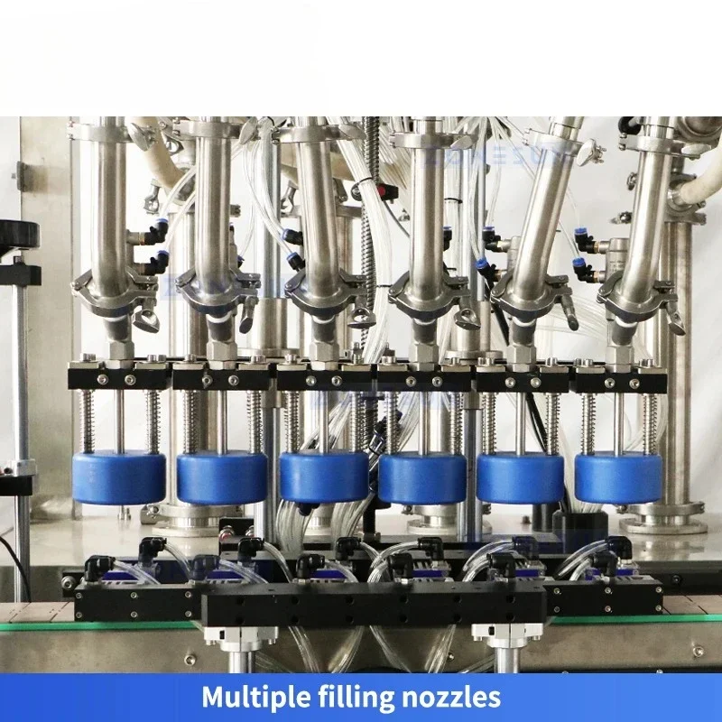 ZONESUN ZS-SV6X Riempitrice automatica a 6 teste Servo Riempitrice per liquidi Riempitrice a movimento continuo