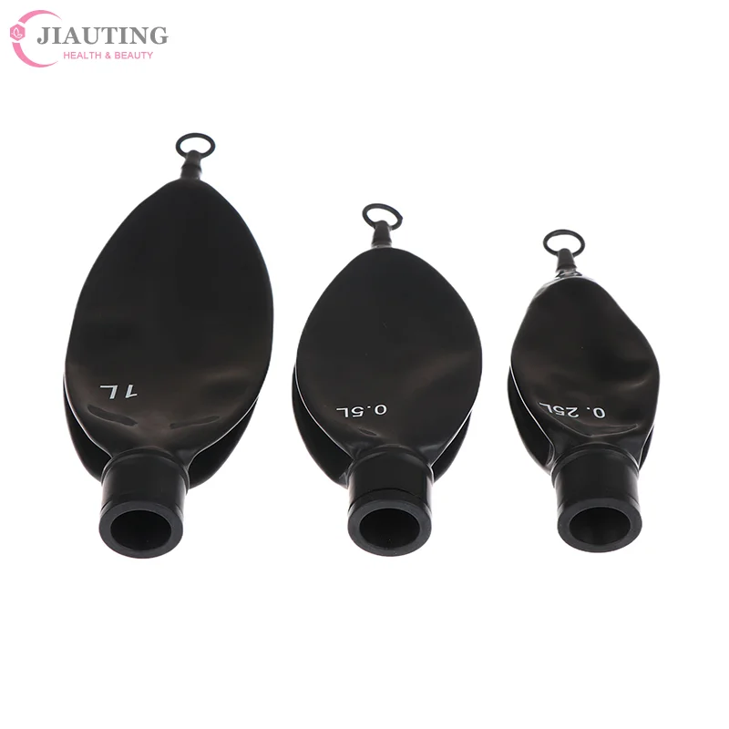 1PC Animal Anesthesia Machine Air Storage Bag Simulated Lung Air Storage Bag Breathing Bag Anesthesia Respiratory Circuit Black