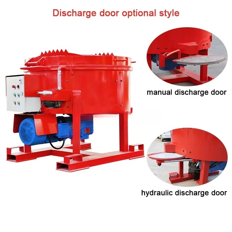 GRM500 Refractory Pan Mixer for Mixing Refractory and High Alumina Castable Pan Type Concrete Mixer