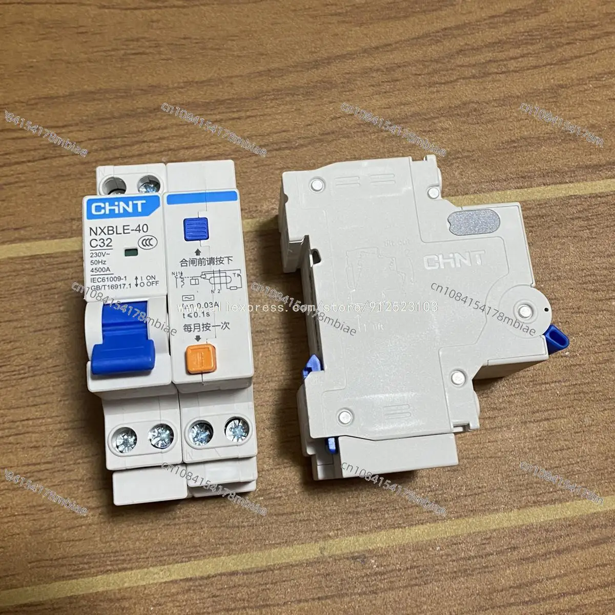 CHINT NXBLE-40 1P+N Leakage Protection Switch Breaker 230V 10A 16A 20A 25A 32A 40A Residual Current Circuit Breaker RCBO DPNL