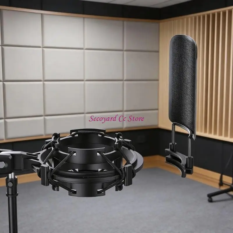 N3UC Precise Engineered Microphones Holder With 5/8 Inch Thread Adapters Enhances Noise Reduction for AT2020/AT2035/AT2050