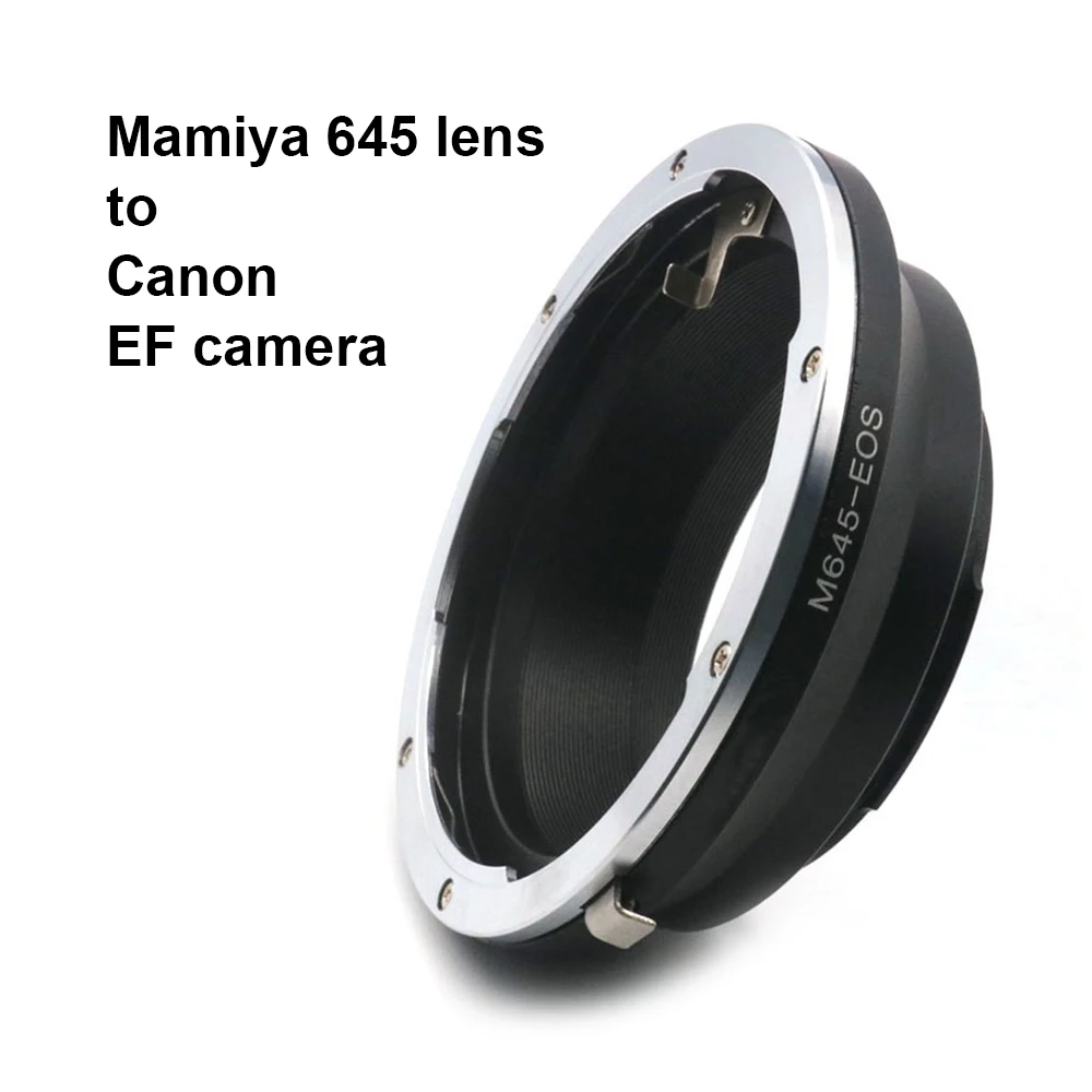 Anillo adaptador de montura Mamiya 645 - EOS EF para lentes de formato medio Mamiya 645 y cámaras Canon EOS EF / EF-S 5D 6D 7D 90D, etc.