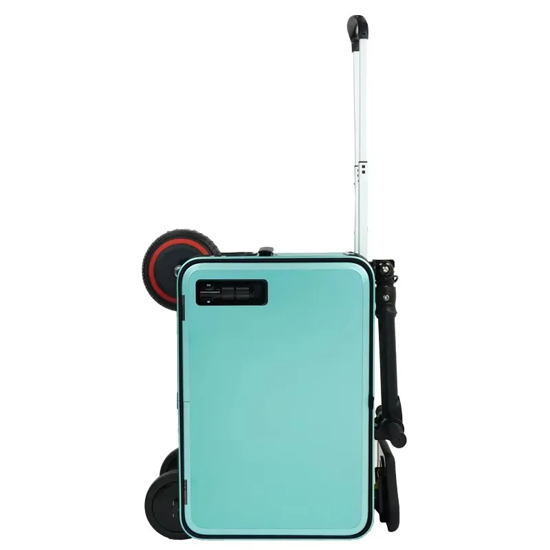 20252024 Newest 20 Inch Eco-Friendly Electric Smart Suitcase Aluminum Ride-on Scooter Luggage From Guangzhou Factory