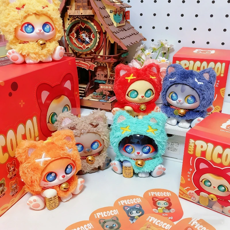 سوبر GG بيكوكو محظوظ عباءة القط سلسلة صندوق أعمى Maneki Neko أفخم قلادة دمية لطيف المفاتيح العصرية لعبة حقيبة ديكو مفاجأة هدية