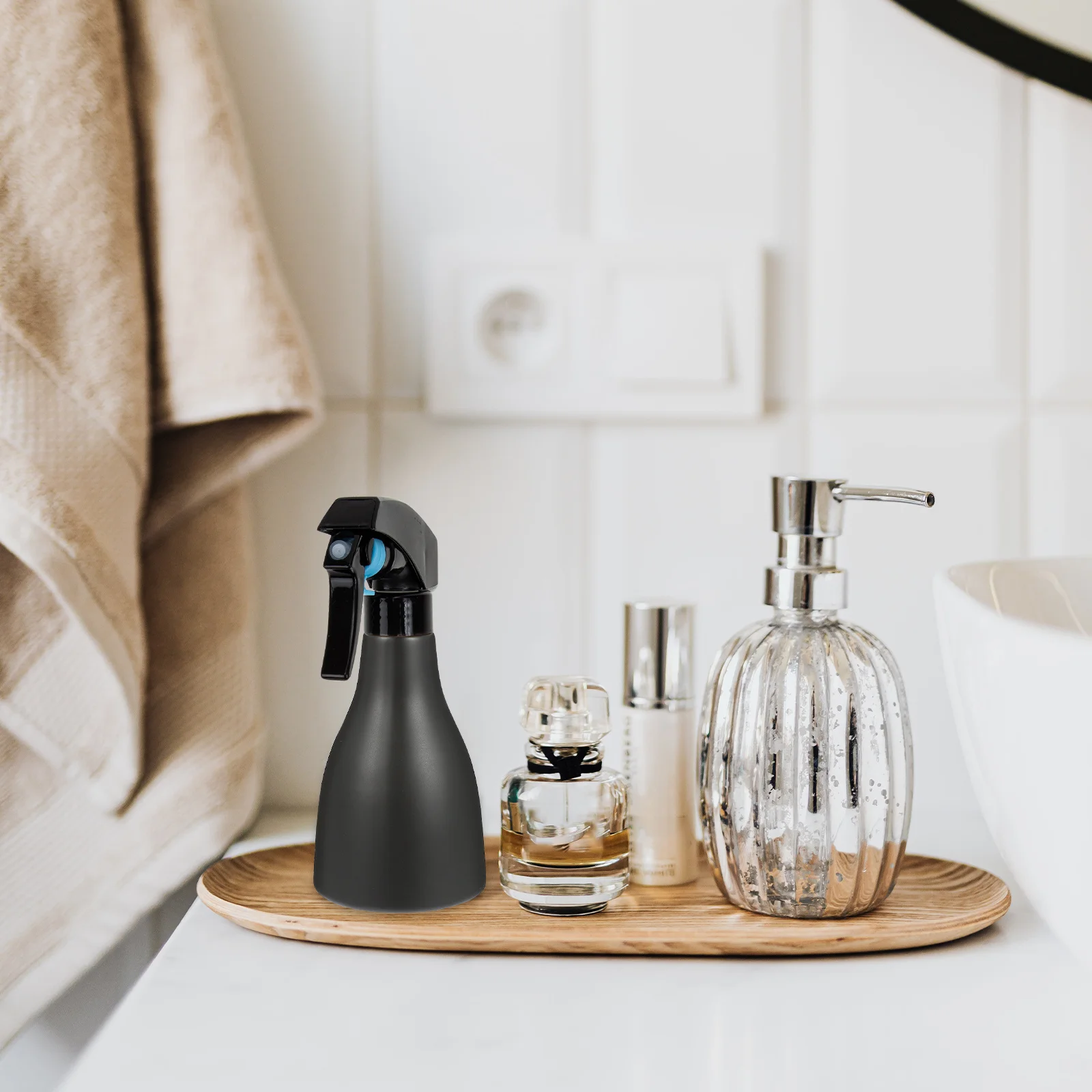 

6Pcs Trigger Sprayer Nozzle Mist and Stream Sprayer Head for 24 410 Neck Bottles Cleaning Gardening Hair Nozzle