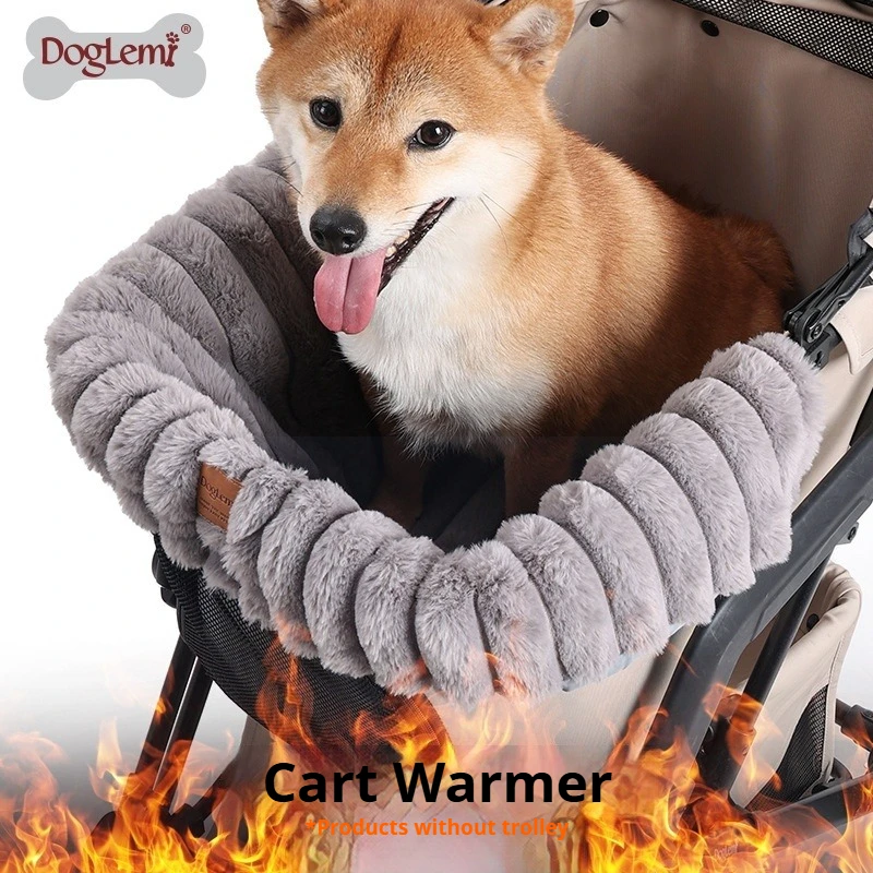 

DogLemi Pet Cart Nest Pad Warm Fluffy Kennel Dog Out Cart Wear-resistant and Anti-dirty Fluffy Seat Cushion Dog Beds Mats