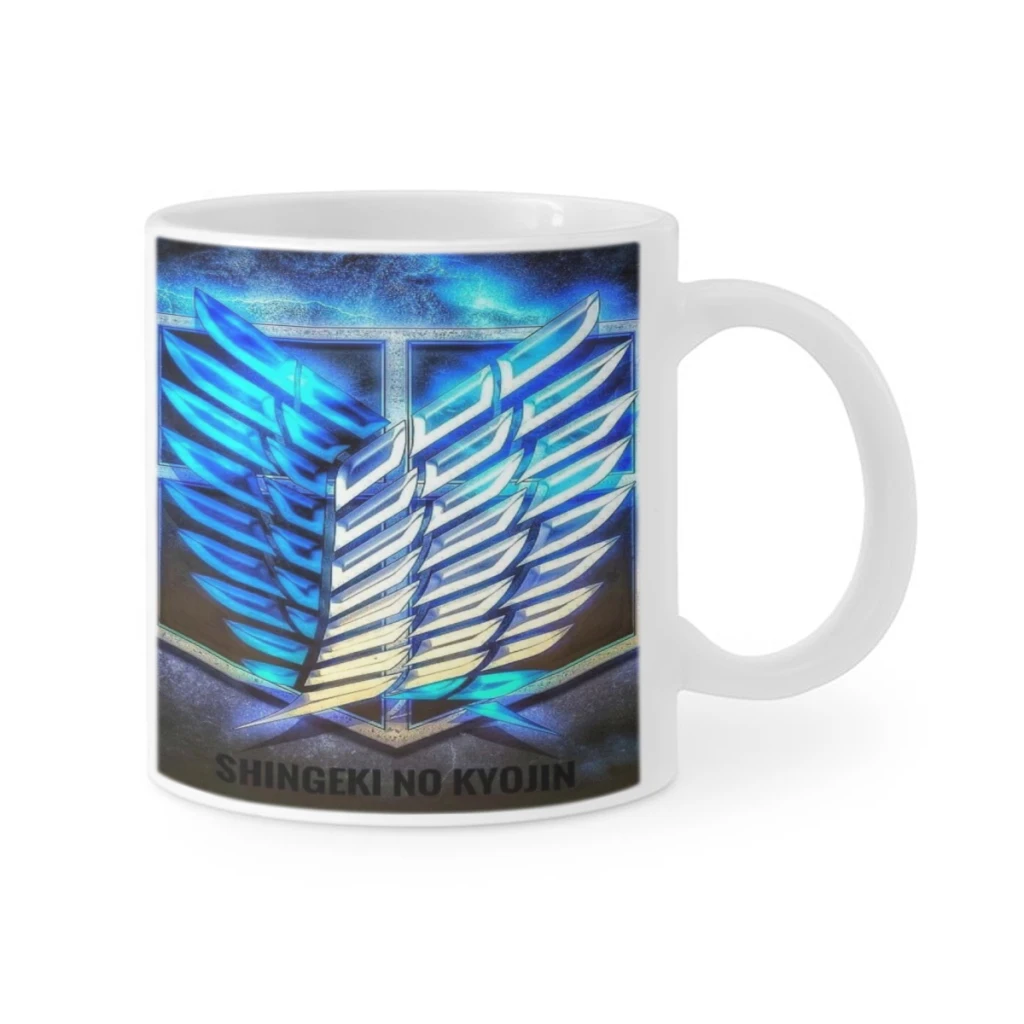 Wings of Liberty Attack on Titan Retro Ceramics Coffee Mug Cute Gamer Birthday Gift Back To School Mug