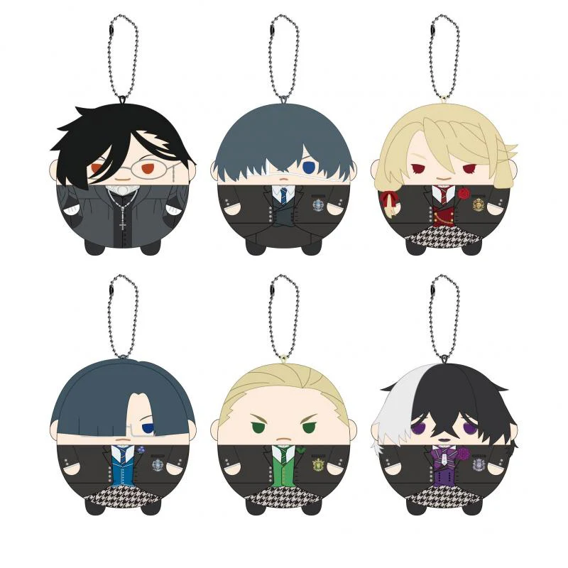 Black Butler Anime Kuroshitsujis Escola Pública Michaelis Sebastian 384 Ciel Lawrence Herman Gregory Chaveiro de pelúcia original