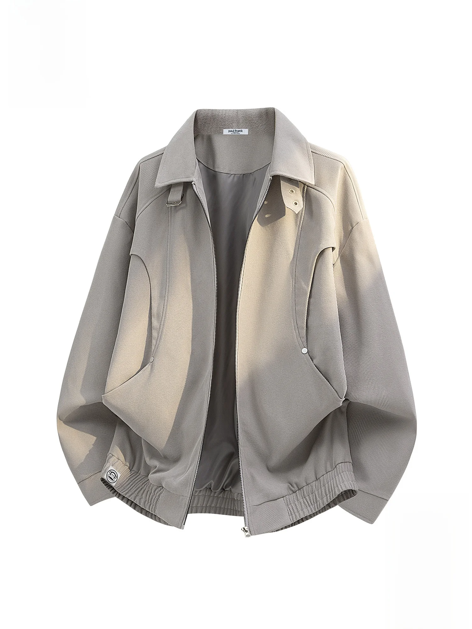 

PaulFrank Spring 2026 Men's Casual Flight Jaet Loose Workwear Outerwear Polyester Fiber Long Sve Zipper Closure ket